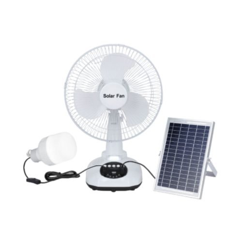 Solar- Powered-Fan With Bluetooth Speaker-KQ-FA990-12inch